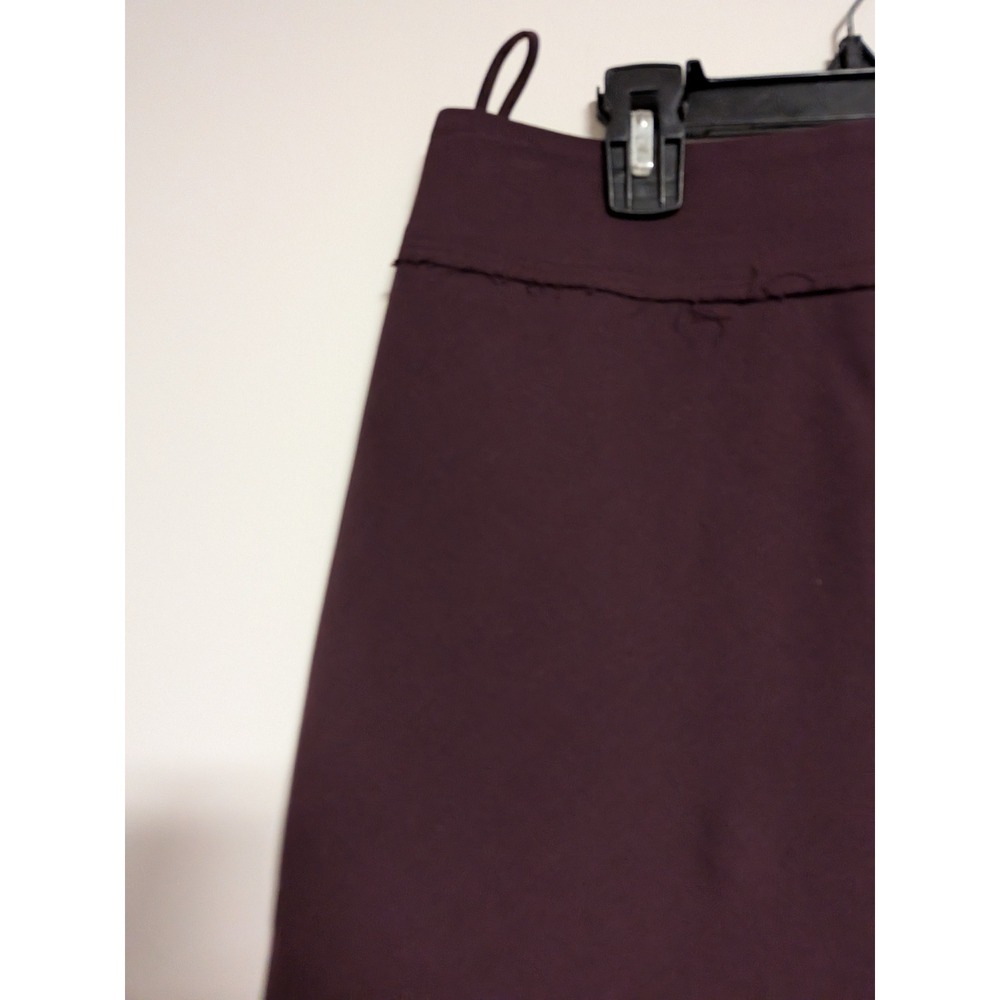 Salvatore Ferragamo‎ Burgundy Wool Blend Raw Edge Pencil Skirt Made in Italy 40 - Picture 2 of 15